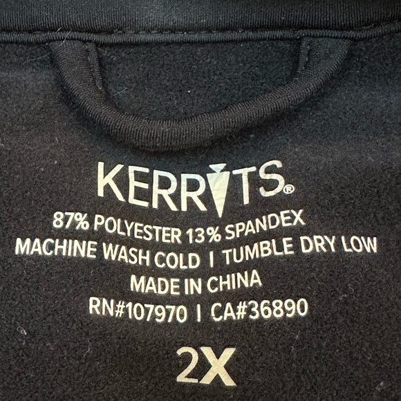 KERRITS SOFT SHELL RIDING VEST 2X BLACK EQUESTRIAN VEST PLUS SIZE - Picture 3 of 3